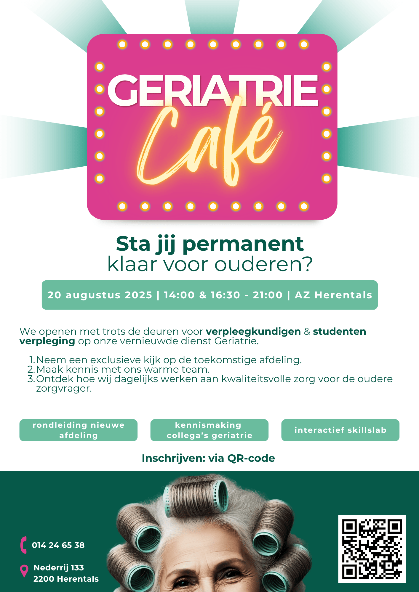 Geriatriecafé affiche Geriatriecafé affiche